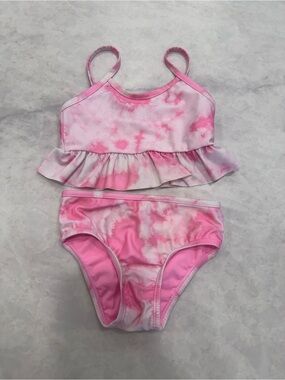 GAP Baby Pink Two-Piece Toddler Swimsuit